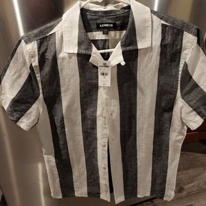 XS Stripped Express Button-up